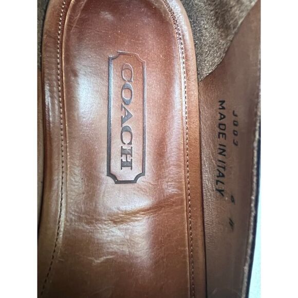 COACH WOMEN’S BLACK LEATHER LOAFERS WOMENS SIZE 6W - Picture 8 of 10